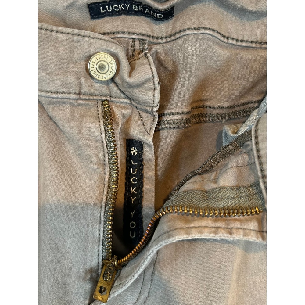 Lucky Brand‎ Mens Khaki Straight Leg Chinos Pants 34 X 30 Five Pockets Casual